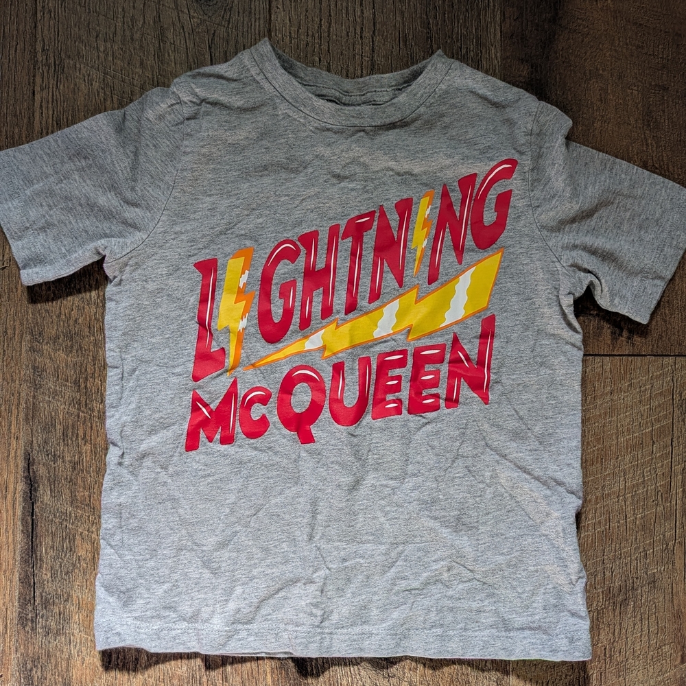 Gray Lightning McQueen Kids T-Shirt